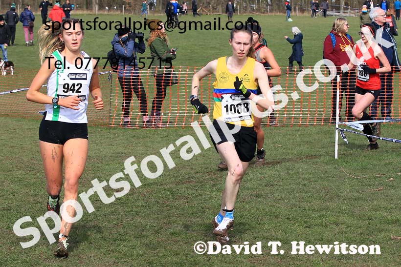 Senior Womens 2023 UK CAU Inter Counties Cross Country Champs, Prestwold Hall, Loughborough. Photo: David T. Hewitson/Sports for All Pics
